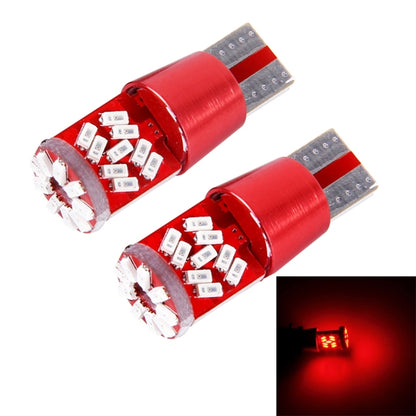 2 PCS T10 5W 27 SMD-3014 LEDs Car Clearance Light Lamp, DC 12V(Red Light) - Clearance Lights by buy2fix | Online Shopping UK | buy2fix