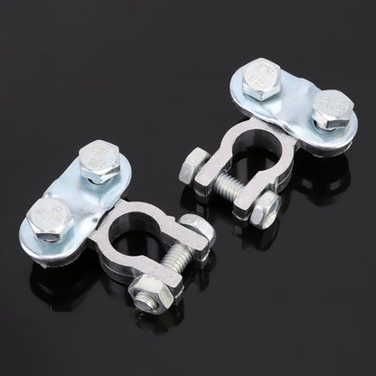 2 PCS Positive and Negative Car U Shape Metal Battery Connectors Terminals Clamps Clips, S Size, Inner Diameter: 12mm - In Car by buy2fix | Online Shopping UK | buy2fix