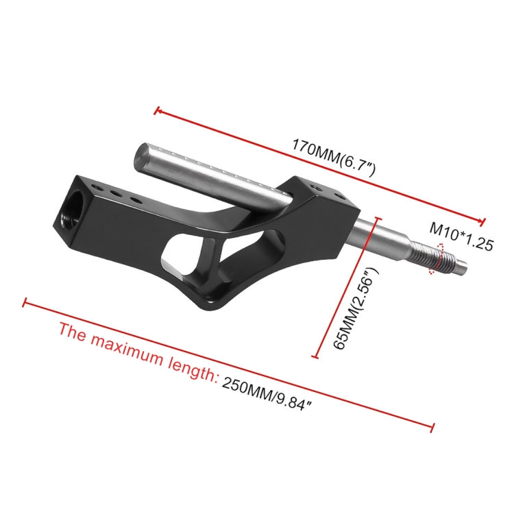 Car Modification Heightening Gear Shifter Extension Rod Adjustable Height Adjuster Lever Shift Lever with Adapters for Honda(Blue) by buy2fix