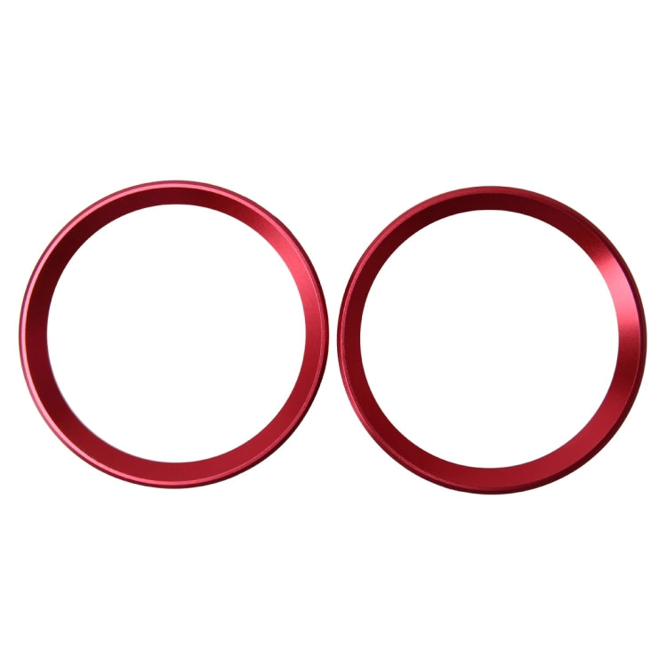 2 PCS Car Logo Decorative Circle Steering Wheel Decoration Ring Sticker Logo Car Styling Modification Car Front Logo Ring Decoration Rear Cover Trim Hood Emblem Rings for BMW 5 Series(Red) - Decoration Rings by buy2fix | Online Shopping UK | buy2fix