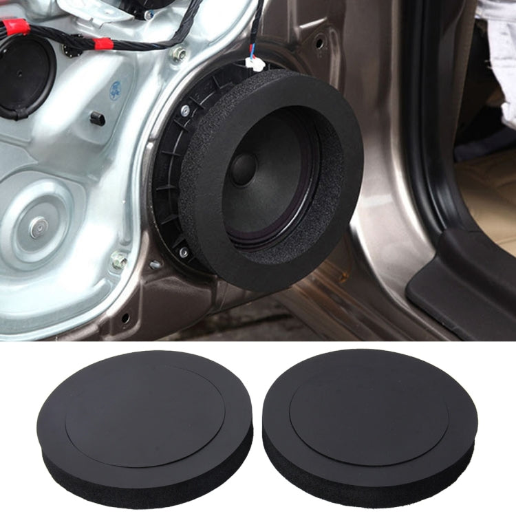 2 PCS Car Sound Insulation Speaker Soundproof Cotton with Self Adhesive Car Sound Insulation Cotton, Outer Diameter : 19.5 cm, Inner Diameter: 14.3 cm - Sound & Heat Insulation Cotton by buy2fix | Online Shopping UK | buy2fix