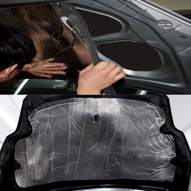 Car Hood Engine Noise Insulation Cotton Heat Waterproof Self Adhesive Car Heat Sound Insulation Cotton, Size: 1m x 1.4m x 5mm by buy2fix