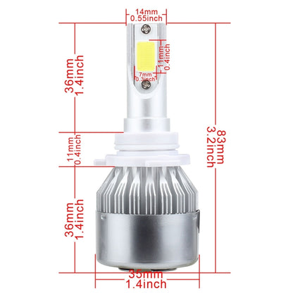 2 PCS 9005 18W 1800 LM 6000K IP68 Casnbus Constant Current Car LED Headlight with 2 COB Lamps, DC 9-36V(White Light) - LED Headlamps by buy2fix | Online Shopping UK | buy2fix