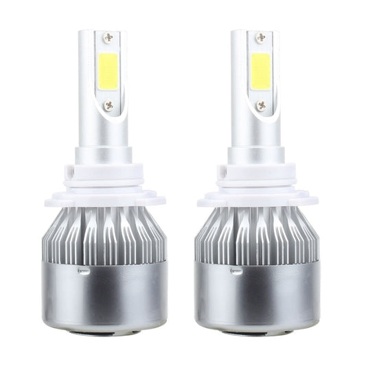2 PCS 9006 18W 1800 LM 6000K IP68 Casnbus Constant Current Car LED Headlight with 2 COB Lamps, DC 9-36V(White Light) by buy2fix