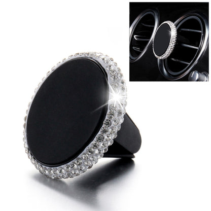 Car Diamond Magnetic Air Outlet Mobile Phone Holder(White) by buy2fix