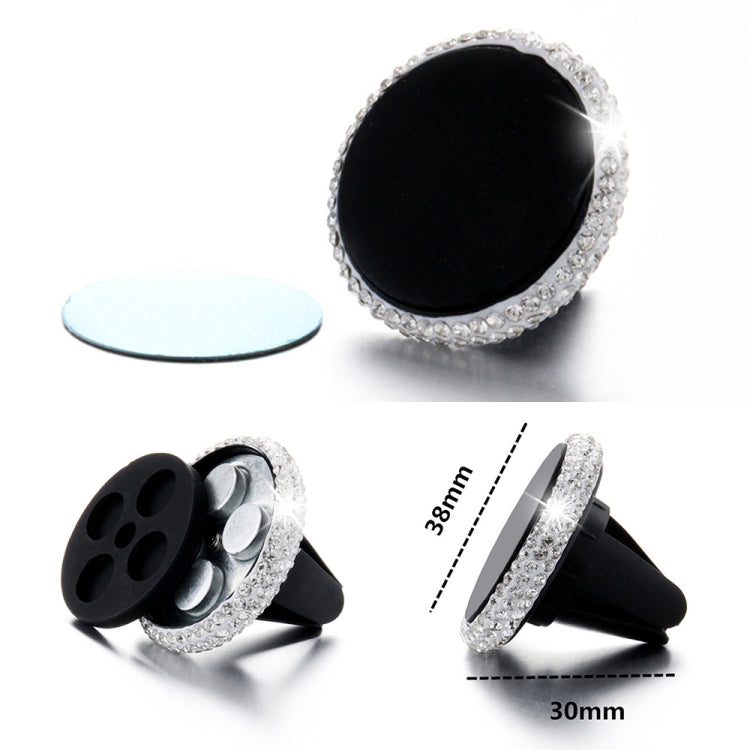 Car Diamond Magnetic Air Outlet Mobile Phone Holder(White) by buy2fix