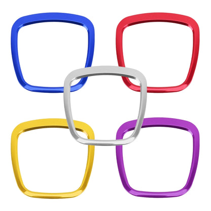 Car Auto Steering Wheel Decorative Ring Cover Trim Sticker Decoration for Audi(Red) by buy2fix