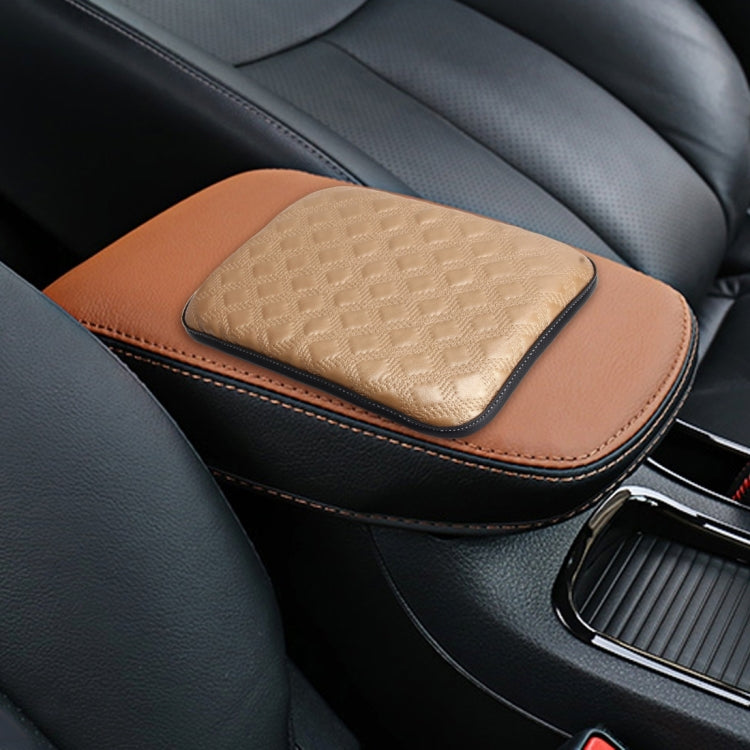 Universal Comfortable Automotive Armrest Mats Car Armrests Cover Vehicle Center Console Arm Rest Seat Box Soft Mats Cushion, Size: 29.5*21cm(Gold) - Seat Accessories by buy2fix | Online Shopping UK | buy2fix