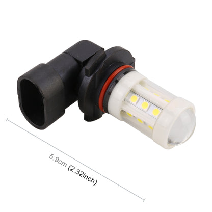 2 PCS 9006 4.5W DC 12V 6000K 360LM Car Auto Ceramics Fog Light 18LEDs SMD-3030 Lamps, with Projector Lens(White Light) - Fog / Driving Lights by buy2fix | Online Shopping UK | buy2fix