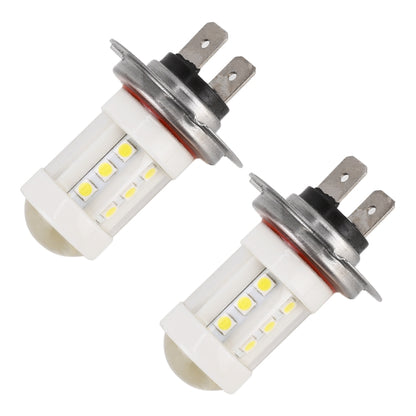 2 PCS H7 4.5W DC 12V 6000K 360LM Car Auto Ceramics Fog Light 18LEDs SMD-3030 Lamps, with Projector Lens(White Light) - Fog / Driving Lights by buy2fix | Online Shopping UK | buy2fix