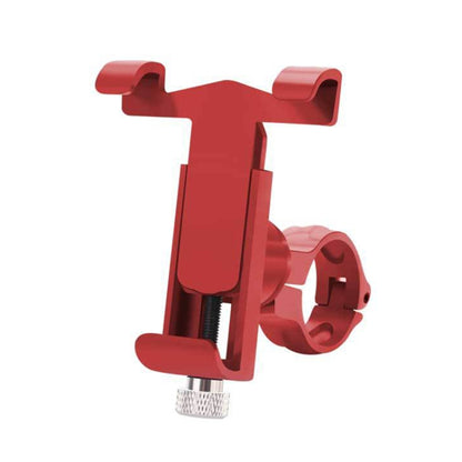 360 Degree Rotatable Aluminum Alloy Phone Bracket for Bicycle, Suitable for 50-100mm Device(Red) - Holder by buy2fix | Online Shopping UK | buy2fix