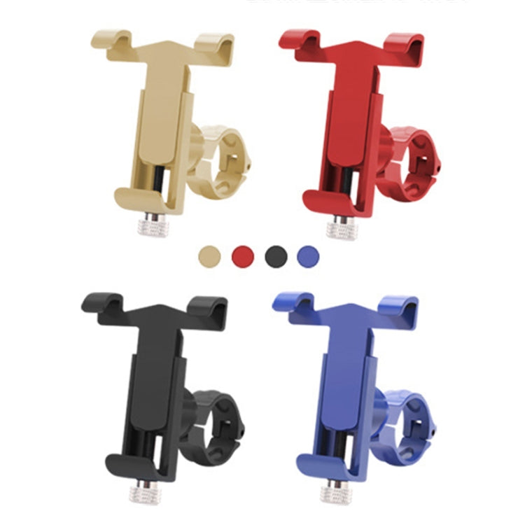 360 Degree Rotatable Aluminum Alloy Phone Bracket for Bicycle, Suitable for 50-100mm Device(Red) - Holder by buy2fix | Online Shopping UK | buy2fix