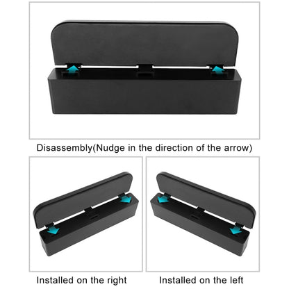 Universal Car Multi-functional Charger Console Side Pocket Seat Gap Side Storage Box, with 2 USB Ports(Black) - Stowing Tidying by buy2fix | Online Shopping UK | buy2fix