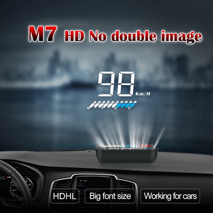 M7 3.5 inch Universal Car OBD2 + GPS HUD Vehicle-mounted Head Up Display Fuel Consumption - Head Up Display System by buy2fix | Online Shopping UK | buy2fix