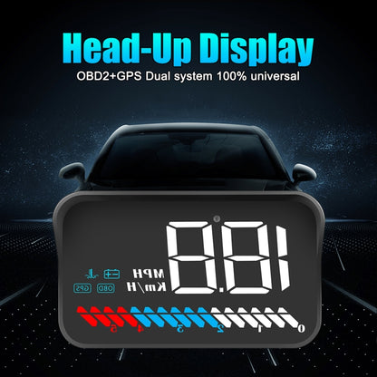 M7 3.5 inch Universal Car OBD2 + GPS HUD Vehicle-mounted Head Up Display Fuel Consumption - Head Up Display System by buy2fix | Online Shopping UK | buy2fix