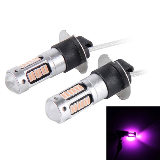 2 PCS H3 10W 30 SMD-4014 LEDs Car Fog Light, DC 12V(Pink Light) - Fog / Driving Lights by buy2fix | Online Shopping UK | buy2fix