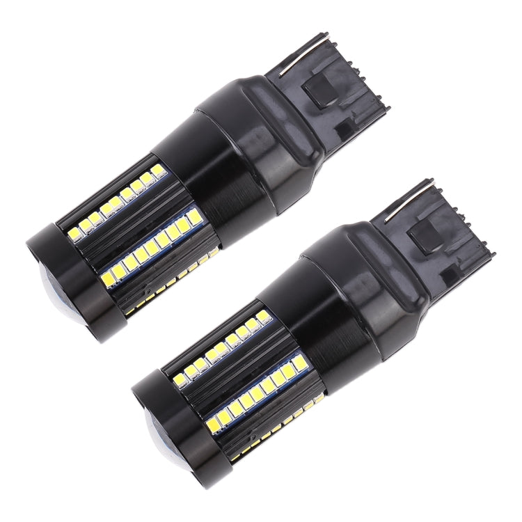 2 PCS T20 / 7440 DC9-16V / 8.2W / 6000K / 655LM Car Auto Reversing Lights / Turn Light 66LEDs SMD-2016 Lamps - Brake Lights by buy2fix | Online Shopping UK | buy2fix