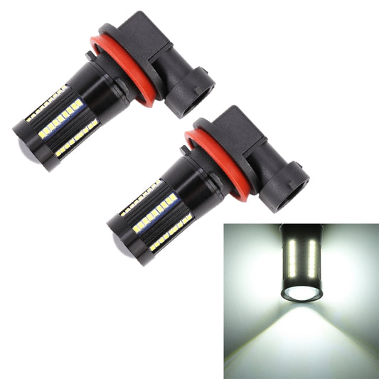 2 PCS H11 / H8 DC9-16V / 8.2W / 6000K / 655LM Car Auto Fog Light 66LEDs SMD-2016 Lamps - Fog / Driving Lights by buy2fix | Online Shopping UK | buy2fix