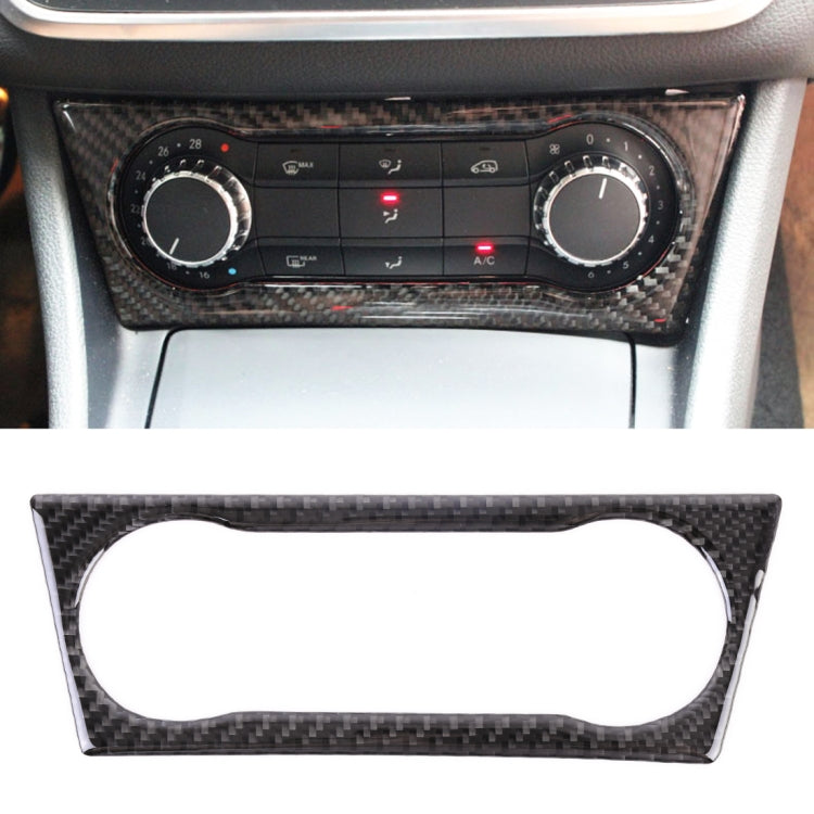 Car Carbon Fiber Air Conditioning Knob Sound Control Panel Decorative Sticker for Mercedes-Benz GLA 2015-2018 by buy2fix