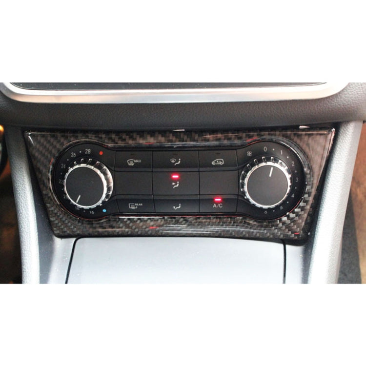 Car Carbon Fiber Air Conditioning Knob Sound Control Panel Decorative Sticker for Mercedes-Benz GLA 2015-2018 by buy2fix