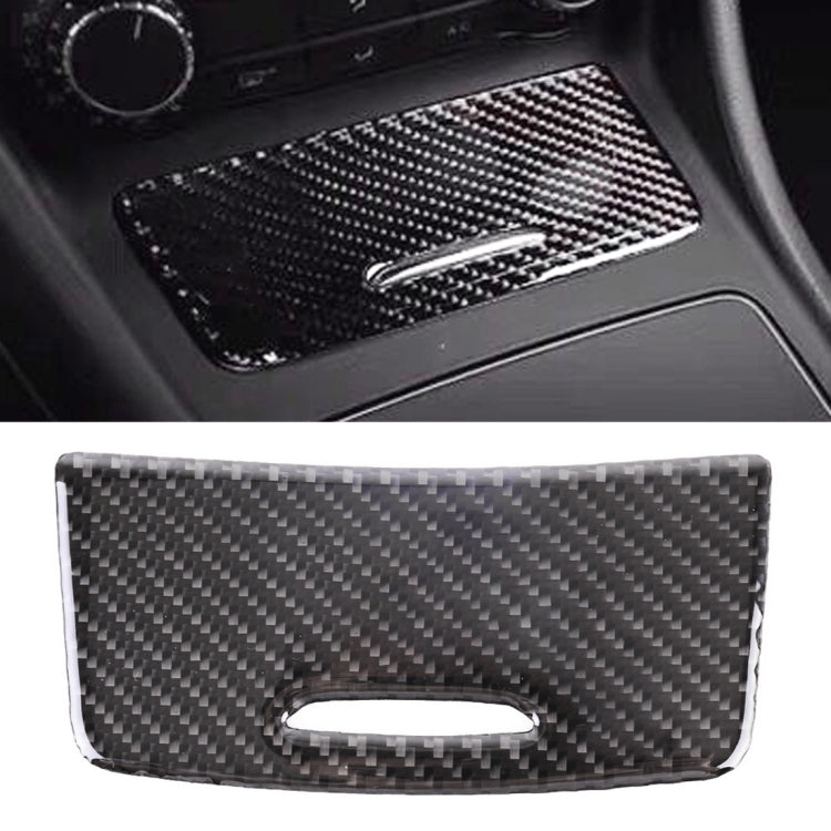 Car Carbon Fiber Ashtray Panel Decorative Sticker for Mercedes-Benz GLA 2015-2018 by buy2fix