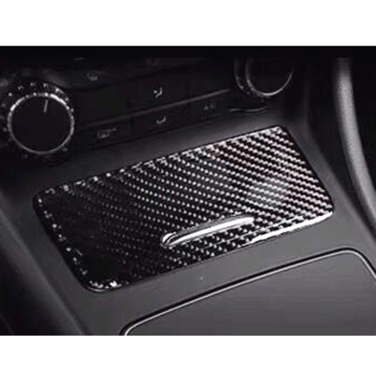 Car Carbon Fiber Ashtray Panel Decorative Sticker for Mercedes-Benz GLA 2015-2018 by buy2fix