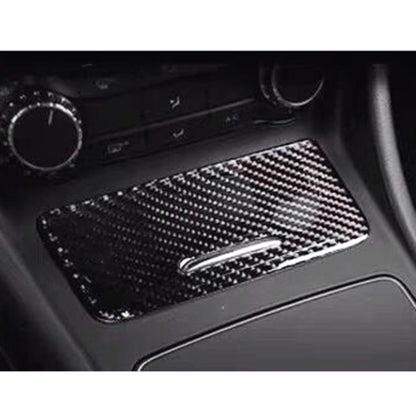 Car Carbon Fiber Ashtray Panel Decorative Sticker for Mercedes-Benz GLA 2015-2018 by buy2fix