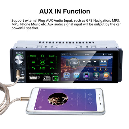 P5130 HD 1 Din 4.1 inch Car Radio Receiver MP5 Player, Support FM & AM & Bluetooth & TF Card, with Steering Wheel Remote Control by buy2fix