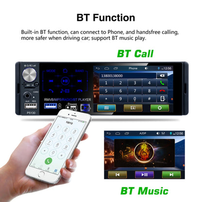 P5130 HD 1 Din 4.1 inch Car Radio Receiver MP5 Player, Support FM & AM & Bluetooth & TF Card, with Steering Wheel Remote Control by buy2fix