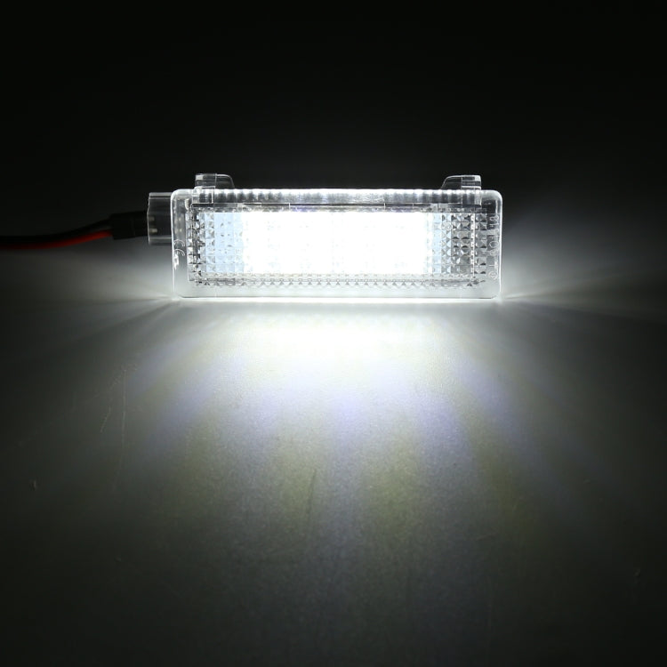 2 PCS LED Car DC 12V 1.5W 6000K 100LM Door Lights 18LEDs SMD-3528 Lamps for BMW E81(White Light) - Door Lights by buy2fix | Online Shopping UK | buy2fix