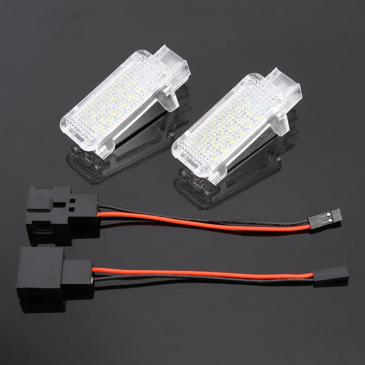 2 PCS LED Car DC 12V 1.5W Door Lights Lamps for Audi / Volkswagen(Blue Light) by buy2fix