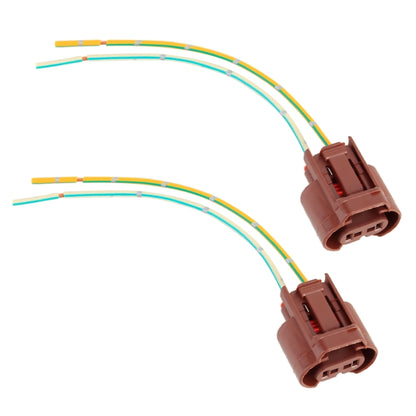 2 PCS Car 9006 Bulb Holder Base Female Socket with Wire - Wires by buy2fix | Online Shopping UK | buy2fix