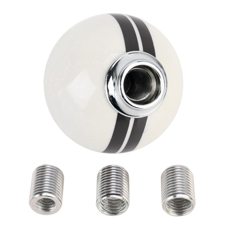 Universal Vehicle Ball Shape Modified Resin Shifter Manual 6-Speed Left-R Gear Shift Knob(Black) by buy2fix