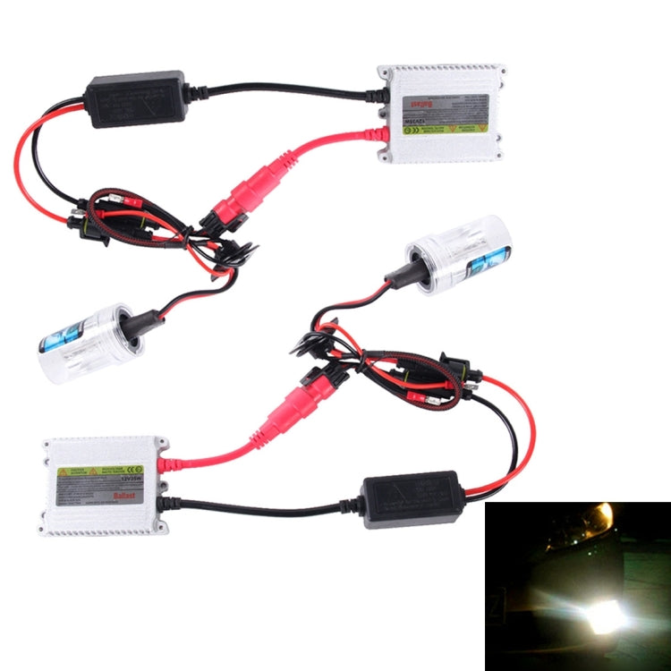 2PCS 35W HB3/9005 2800 LM Slim HID Xenon Light with 2 Alloy HID Ballast, High Intensity Discharge Lamp, Color Temperature: 6000K - Xenon Lights by buy2fix | Online Shopping UK | buy2fix