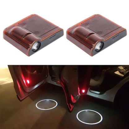 2 PCS LED Ghost Shadow Light, Car Door LED Laser Welcome Decorative Light, Display Logo for Benz Car Brand(Red) - Door Lights by buy2fix | Online Shopping UK | buy2fix