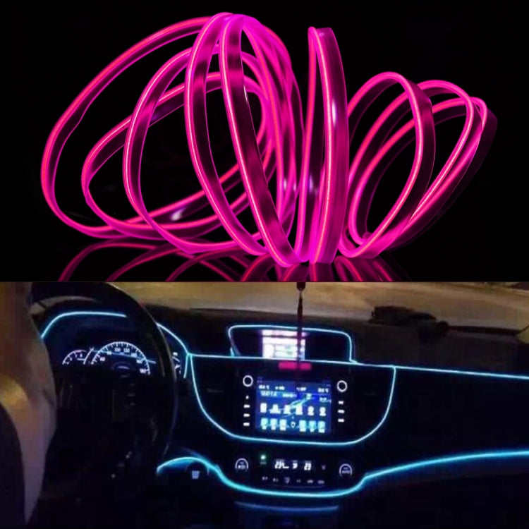 2M Cold Light Flexible LED Strip Light For Car Decoration(Pink Light) - Atmosphere lights by buy2fix | Online Shopping UK | buy2fix