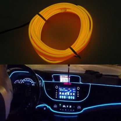 2M Cold Light Flexible LED Strip Light For Car Decoration(Yellow Light) - Atmosphere lights by buy2fix | Online Shopping UK | buy2fix