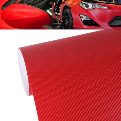 1.52m × 0.5m 4D Deep Blue Gloss Carbon Fiber Vinyl Wrap Car Sticker Decal Bubble Free Air Release(Red) - Auto Film by buy2fix | Online Shopping UK | buy2fix