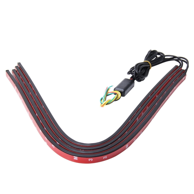 Flashing Lights 15W LED Car in The Network Lights One Drag Four Emblem Eyes Daytime Running Lights LED Universal Car Warning Strobe Flash light Car in The Network Decorative Knight Lights, Cable Length: 75cm - Running Lights by buy2fix | Online Shopping UK | buy2fix