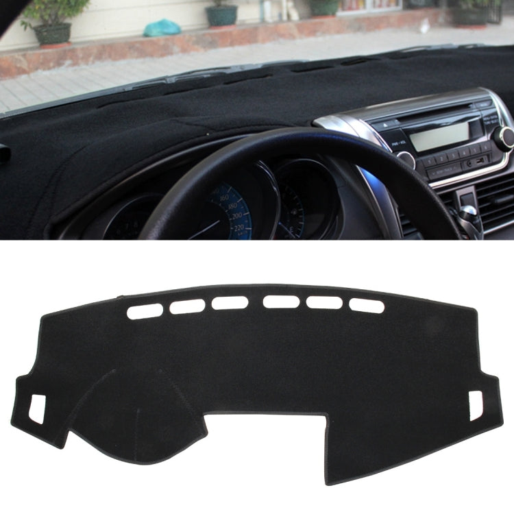 Left-hand Drive Dark Mat Car Dashboard Cover Car Light Pad Instrument Panel Sunscreen for 2014 Vios (Please note the model and year)(Black) by buy2fix