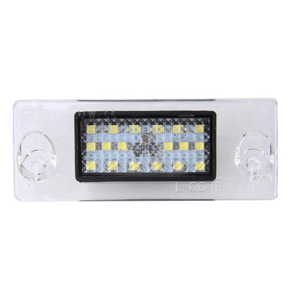 2 PCS License Plate Light with 18  SMD-3528 Lamps for Audi，2W 120LM, DC12V (White Light) - License Plate Lights by buy2fix | Online Shopping UK | buy2fix