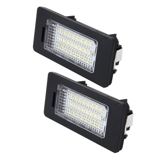 2 PCS 2W 120 LM Car License Plate Light with 24 SMD-3528 Lamps for Audi,Volkswagen, DC 12V by buy2fix
