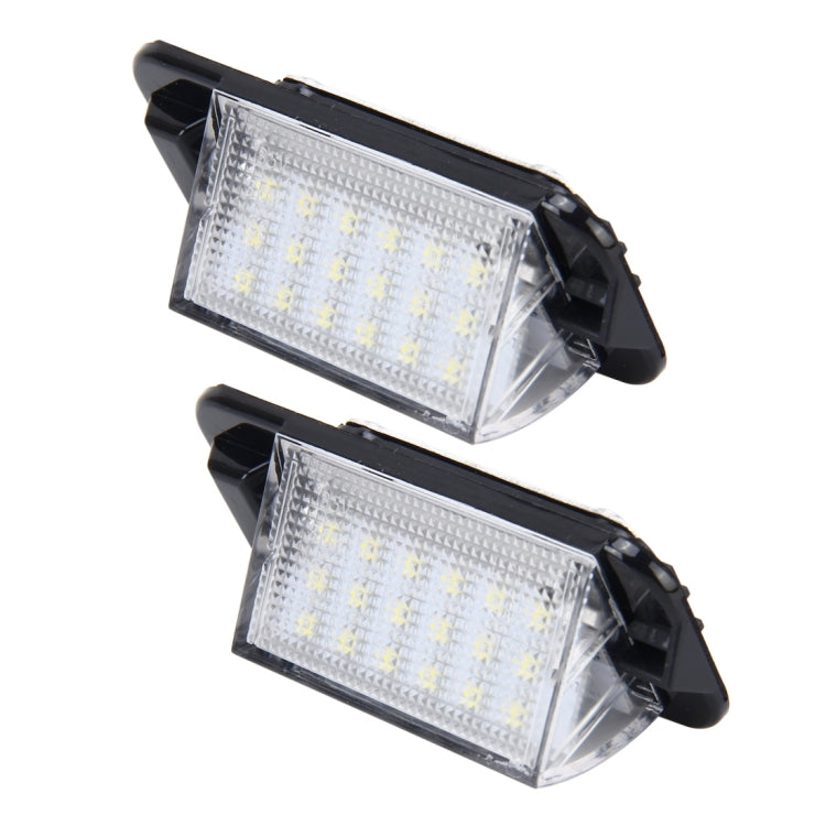 2 PCS License Plate Light with 18  SMD-3528 Lamps for BMW E36(1992-1998)，2W 120LM,6000K, DC12V (White Light) - License Plate Lights by buy2fix | Online Shopping UK | buy2fix