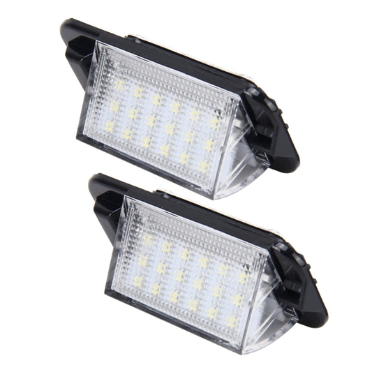 2 PCS License Plate Light with 18 SMD-3528 Lamps for BMW E36(1992-1998)，2W 120LM,6000K, DC12V (White Light) by buy2fix
