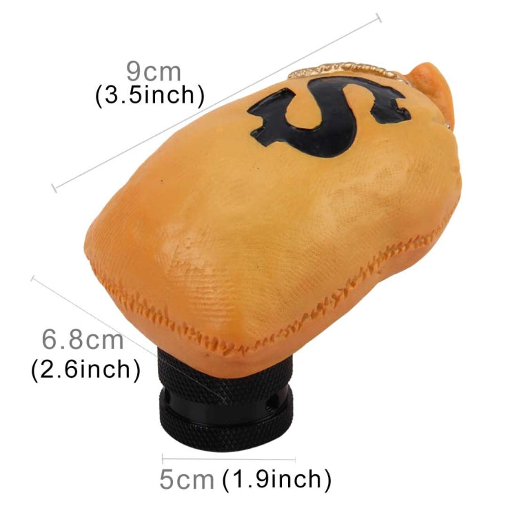 Dollar Money Bag Shaped Universal Vehicle Car Shifter Cover Manual Automatic Gear Shift Knob by buy2fix