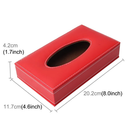 Universal Home Office Hotel Car Facial Tissue Box Case Holder Tissue Box Fashion and Simple Paper Napkin Bag (Not Include Napkin)(Red) - Tissue Boxes by buy2fix | Online Shopping UK | buy2fix