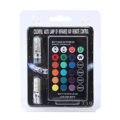 2 PCS T10 2W Auto Flash Strobe Fade Smooth Remote Controlled Colorful LED Clearance Decorative Light, DC 12V - Clearance Lights by buy2fix | Online Shopping UK | buy2fix