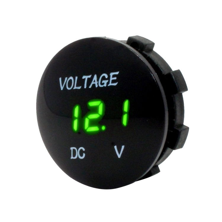 Universal Digital Display Waterproof LED Voltage Meter for DC 12V-24V Car Motorcycle Truck(Green) - Electrical Instruments by buy2fix | Online Shopping UK | buy2fix