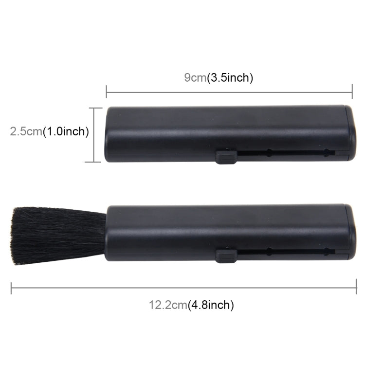 Car Portable Scalable Nylon Cleaning Brush with ABS Handle(Black) - Car washing supplies by buy2fix | Online Shopping UK | buy2fix