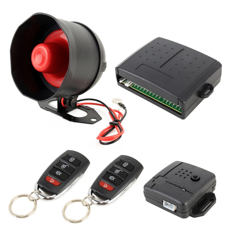 Car Safety Warning Alarm System with Two Remote Controls, DC 12V - Security Alarm System by buy2fix | Online Shopping UK | buy2fix